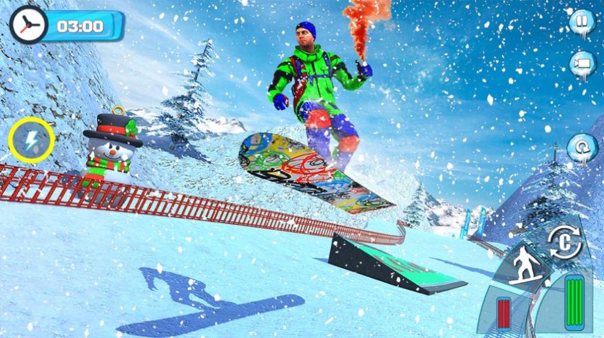 滑雪板滑雪比赛2020