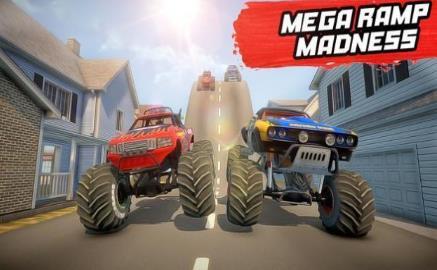 MegaRampMonsterTruckStunts