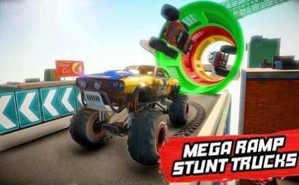 MegaRampMonsterTruckStunts