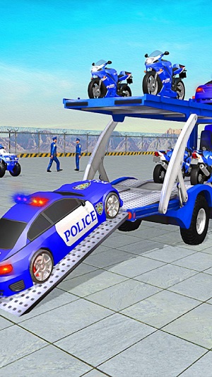 警察运输卡车3D