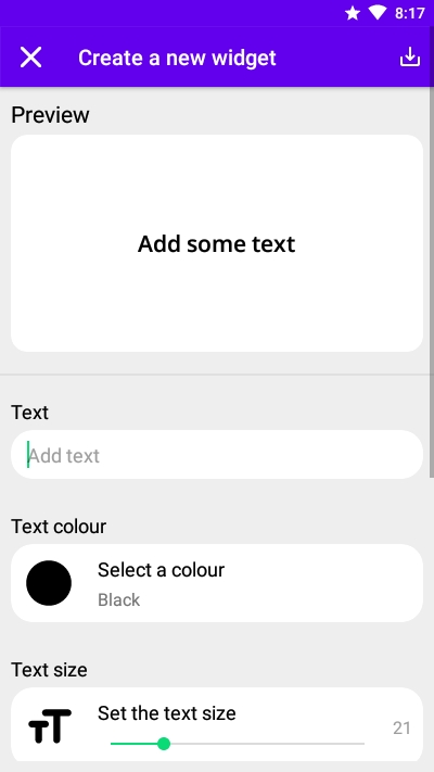 Any Text Widget