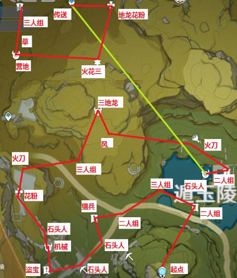 原神锄地路线推荐 原神刷怪路线推荐