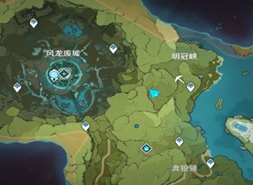 原神明冠峡风神瞳在哪里 明冠峡风神瞳位置分布