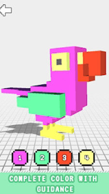 鸟类涂色书3D