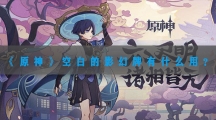 原神空白的影幻牌有什么用-原神空白的影幻牌作用一览