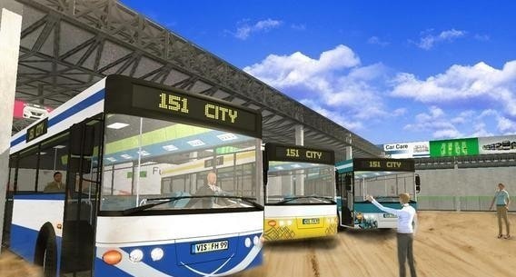 城市豪华旅游巴士3D