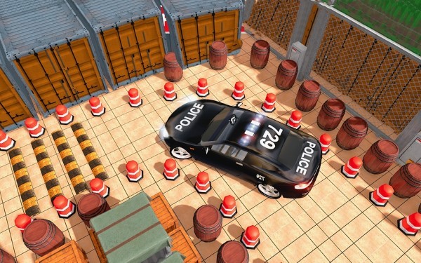 现代警车停车场3D