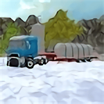 冬天农场卡车